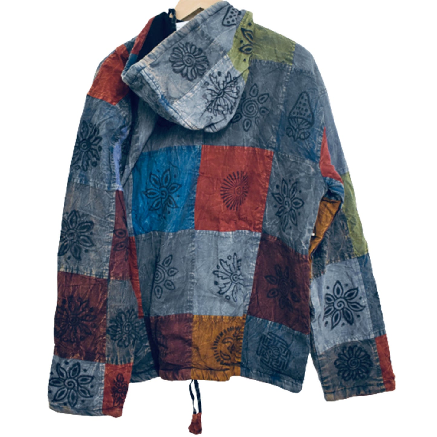 Ganesha Handicrafts Dark Patchwork Jacket!, Jacket, Patchwork Jacket, Dark Jacket, Multicolour jacket, Design jacket, Printed Jacket