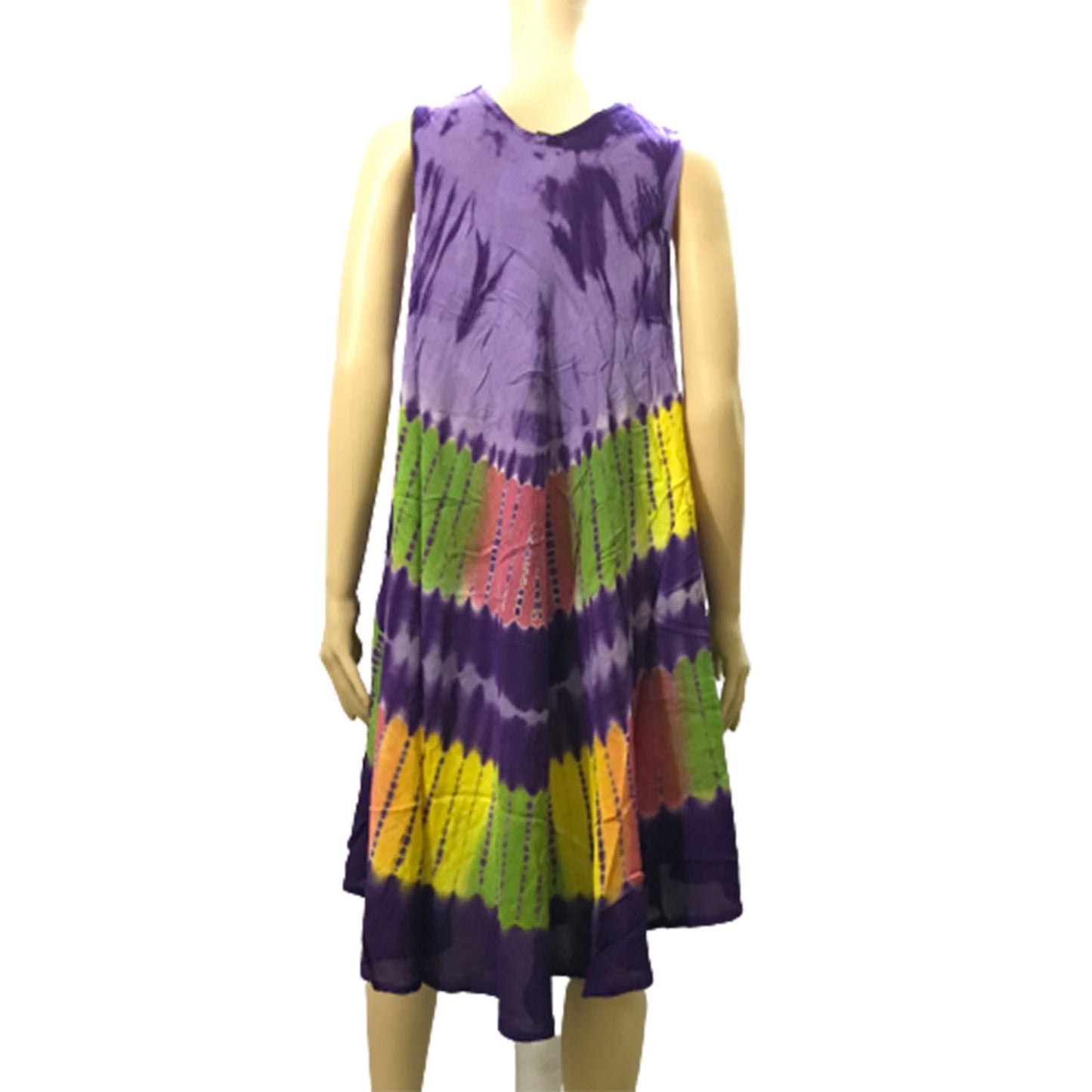 Ganesha Handicrafts Multicoloured Cut Sleeve Flower Print Embroidered Dress, Embroidered Dress, Sleeve Flower Print Dress, Multicoloured Dress, Cut Sleeve, Flower Print Dress, Multicoloured Sleeve