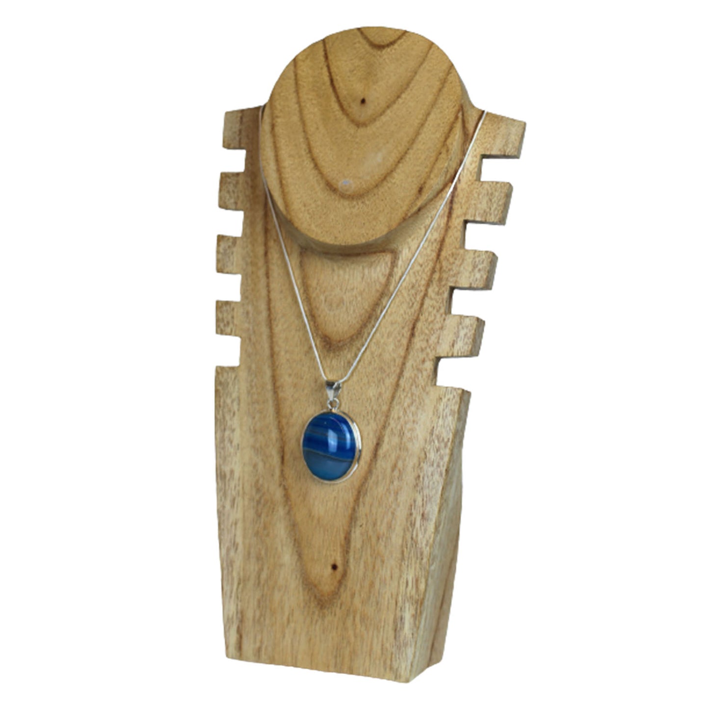 Ganesha Handicrafts, Blue Agate 925 Sterling Silver Pendant, Blue Agate 925 Sterling Silver Pendant, Blue Agate, 925 Sterling Silver Pendant, Women's Fashion 925 Sterling Silver Pendant, Traditional Blue Sterling Silver Pendant.