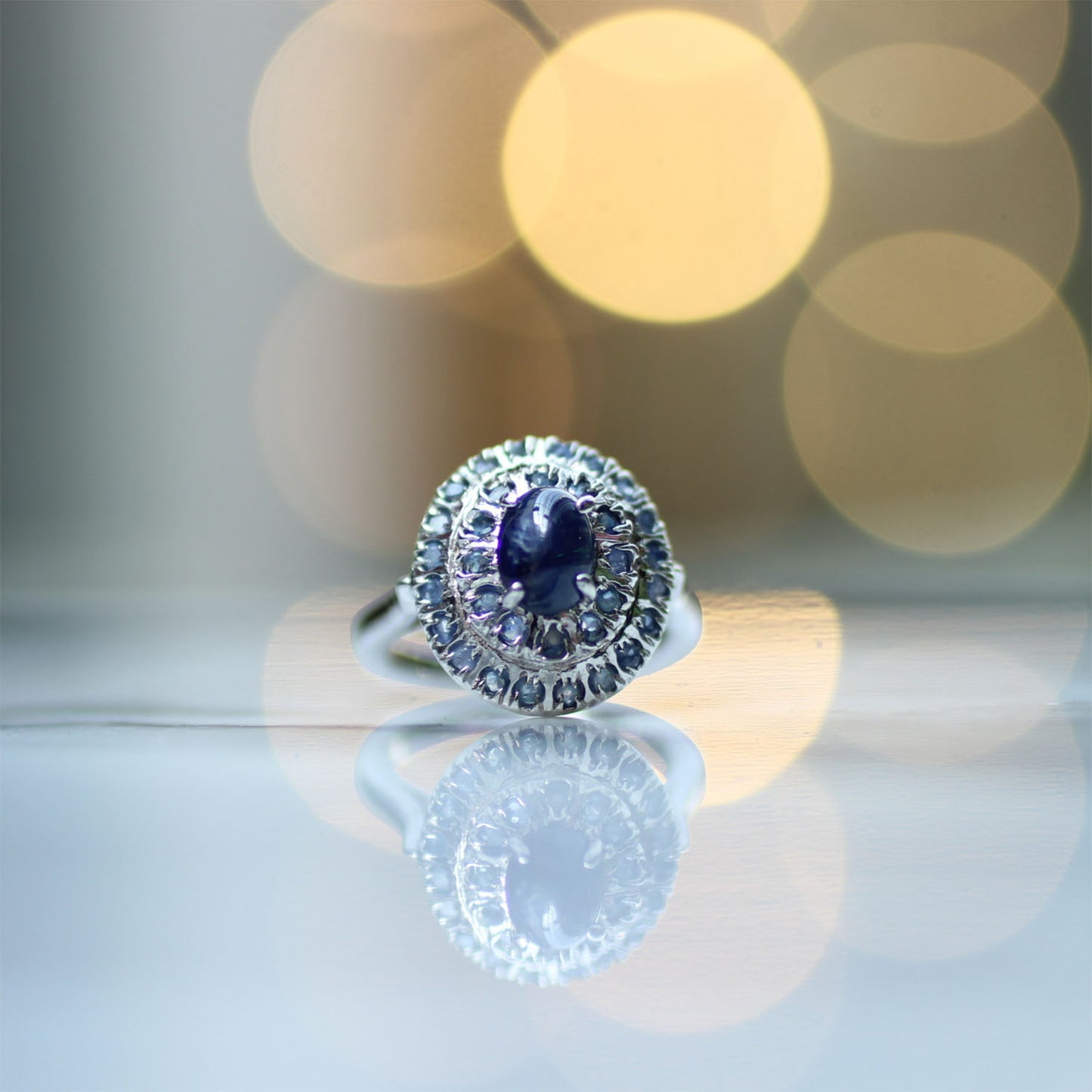 Ganesha Handicrafts, Blue Sapphire Gemstone Ring | 925 Sterling Silver, Blue Sapphire Gemstone Ring, 925 Sterling Silver, Women's Fashion Ring, Blue Ring, Sterling Silver.