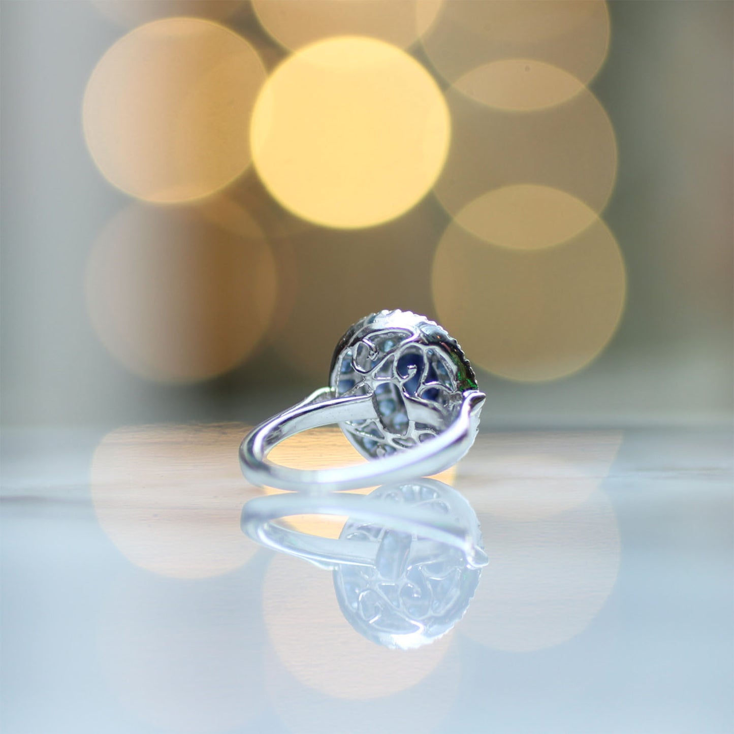 Ganesha Handicrafts, Blue Sapphire Gemstone Ring | 925 Sterling Silver, Blue Sapphire Gemstone Ring, 925 Sterling Silver, Women's Fashion Ring, Blue Ring, Sterling Silver.