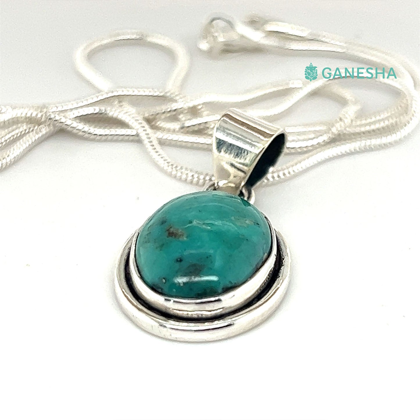 Ganesha Handicrafts, Women's 925 Sterling Silver Chain,Blue Turquoise - 925 Sterling Silver Jewellery Gift Set With Free Chain, Fashion for Women's Jewellery Gift set with Free Chain,