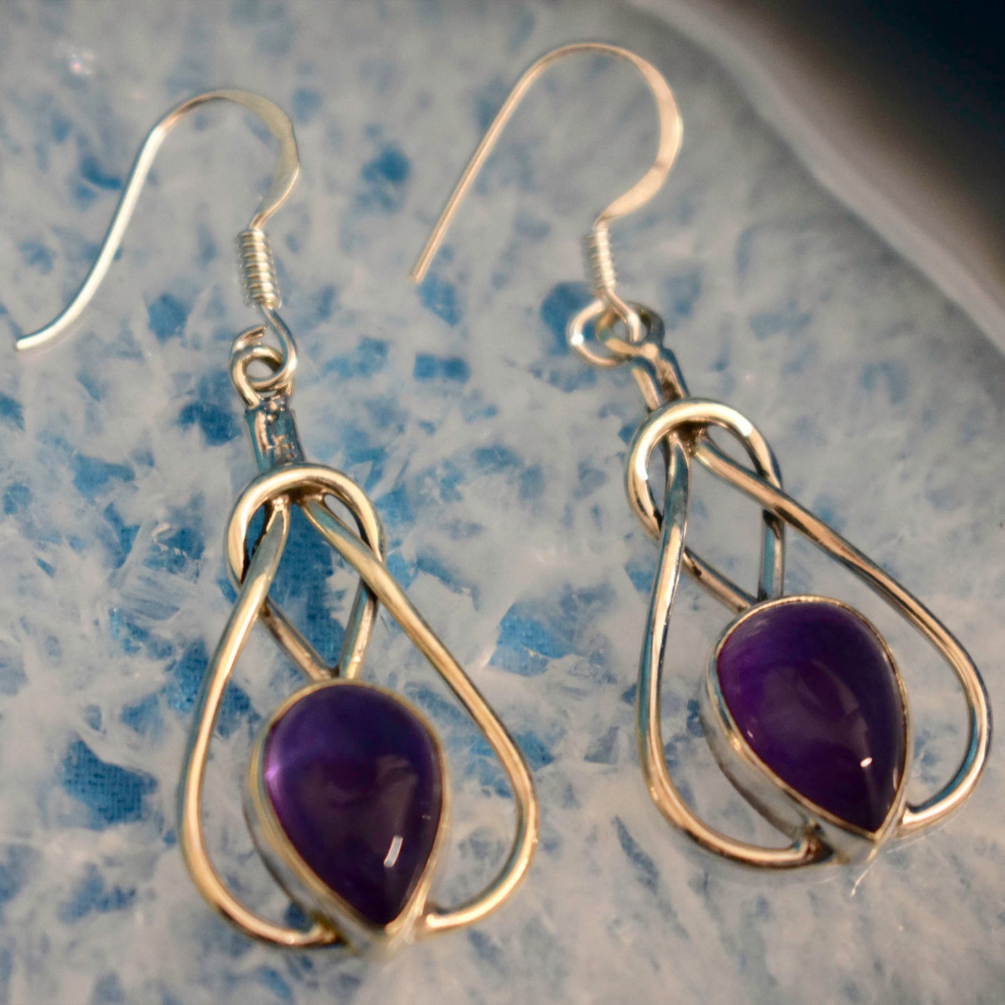Ganesha Handicrafts, Celtic Earrings (925) Stirling Silver, Celtic Earrings (925) Stirling Silver, 925-Sterling Silver Earrings, Women's Trending Earrings, New Model Earrings, Malachite Celtic Silver Earring.