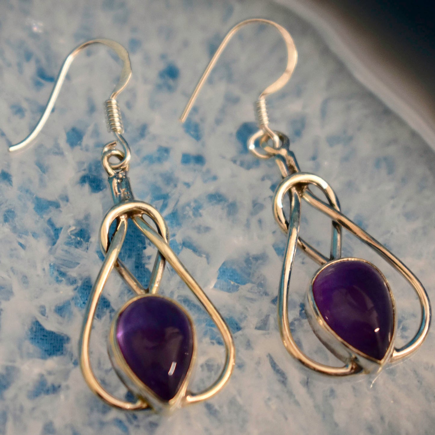 Ganesha Handicrafts, Celtic Earrings (925) Stirling Silver, Celtic Earrings (925) Stirling Silver, 925-Sterling Silver Earrings, Women's Trending Earrings, New Model Earrings, Malachite Celtic Silver Earring.