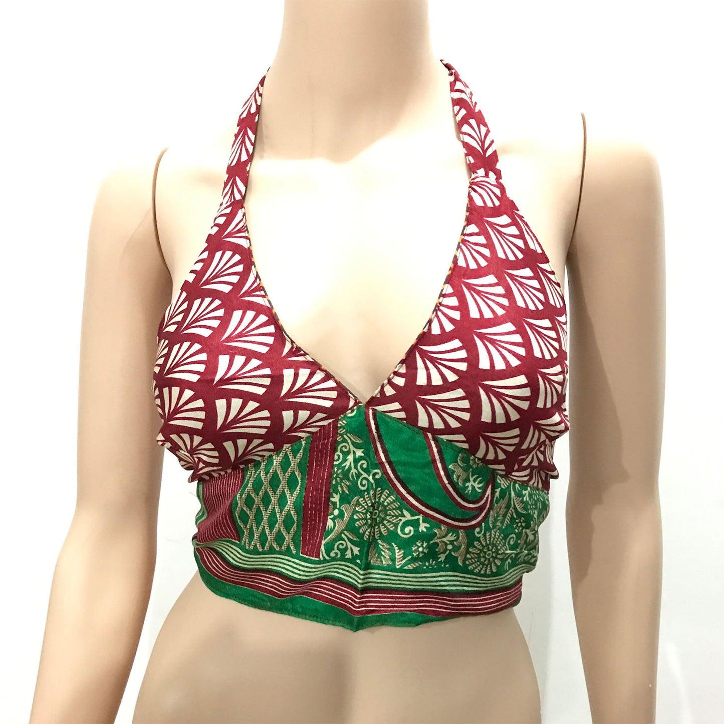 Ganesha Handicrafts Choli Indian Crop Top Halter Neck Back Less (Reversible), Crop Top, Indian Top, Halter Neck Back Less, Reversible, Choli Top, Double Colour Crop top, Womens Crop Top, Trending Top, Popular Crop Top
