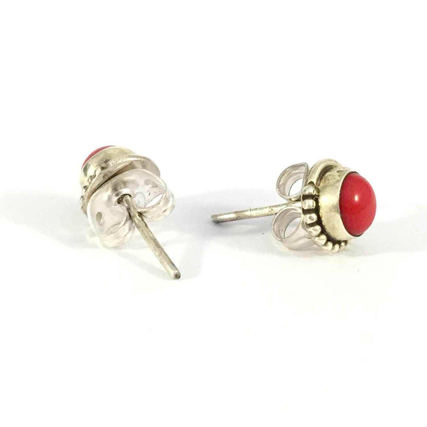 Ganesha Handicrafts, Coral Stud Earrings | 925 Sterling Silver, 925-Silver Stud Earring, Coral Stud Earring, Womens Trending Earrings, New Modern Stud Earring, Womens Fashion Earrings.