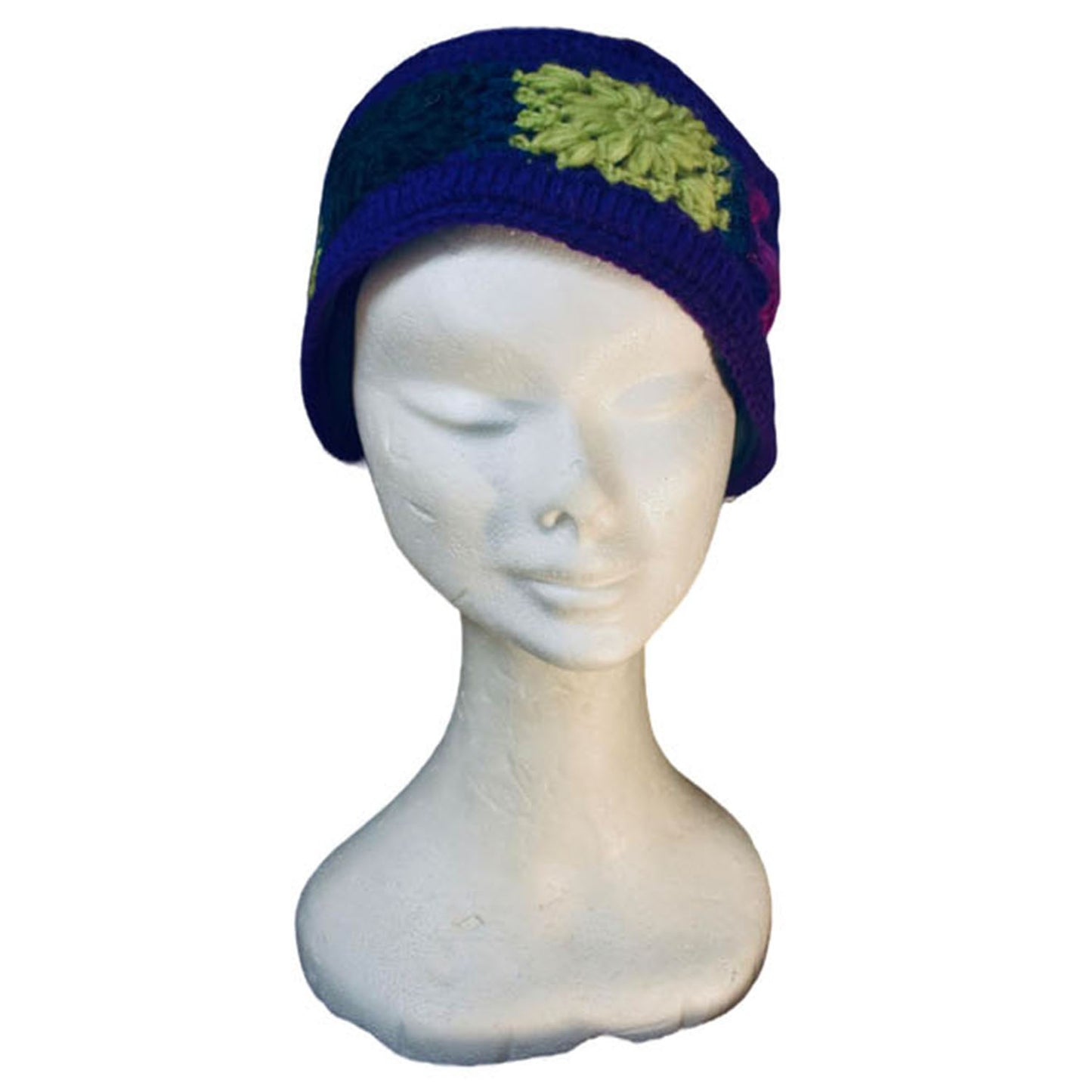 Ganesha Handicrafts Cosy Knitted Headband, Headband, Knitted Headband, Cosy Headband, Cosy Knitted, BLue Headband, Trending Haedband, Modern Headband, Flower Design Headband