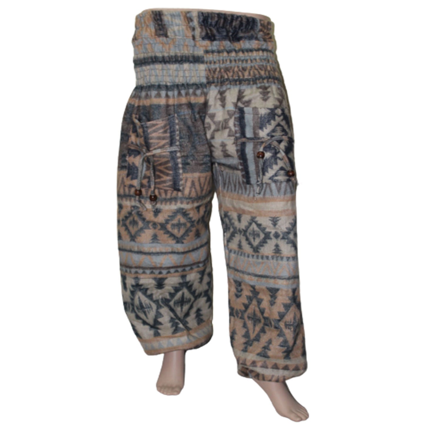 Ganesha Handicrafts, Cuffed Woolen Printed Casual Trousers, Cuffed Woolen Casual Trousers, Cuffed Casual Trousers, Women's Printed Casual Trousers. Purple Colour Cuffed woolen Printed Casual Trousers.