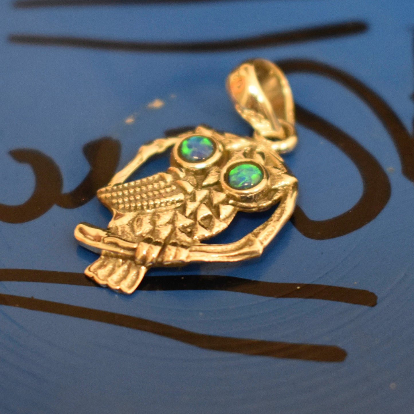 Ganesha Handicrafts, Cultured Opal Owl, Opal Owl, Womens Trending Owl Pendant, New Model Womens Pendant, Womens Fashion Pendant, Womens New Trending Stylish Pendant.