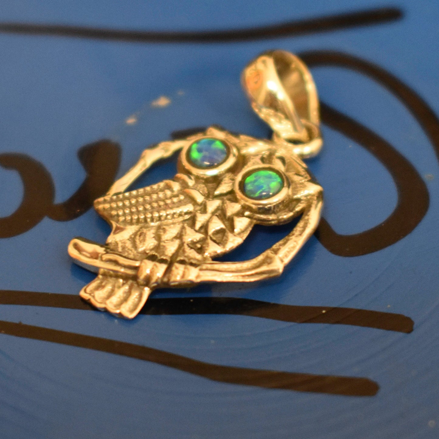 Ganesha Handicrafts, Cultured Opal Owl, Opal Owl, Womens Trending Owl Pendant, New Model Womens Pendant, Womens Fashion Pendant, Womens New Trending Stylish Pendant.