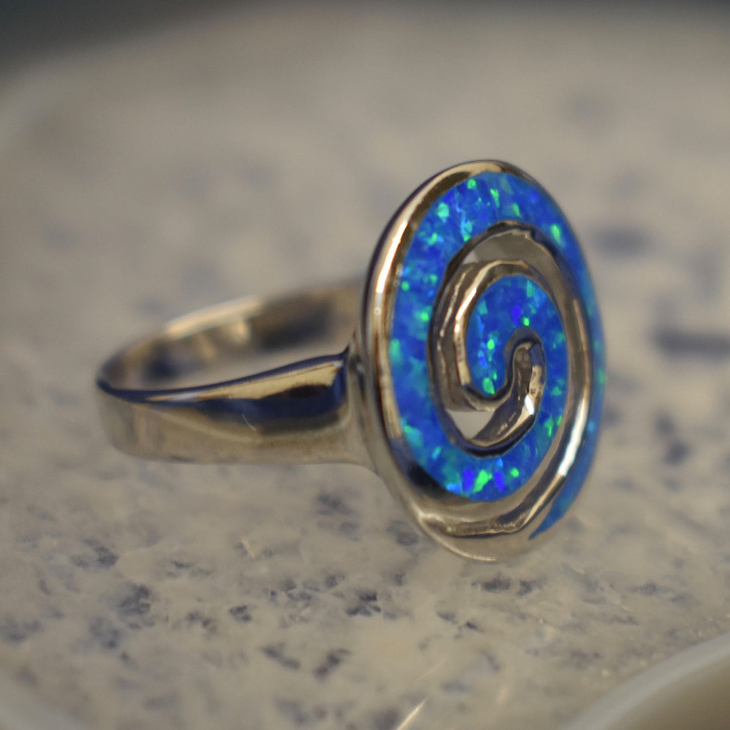Ganesha Handicrafts, Cultured Opal Swirl Ring, Cultured Ring, Womens Trending Ring, New Model Ring For Womens, Womens Fashion Ring.