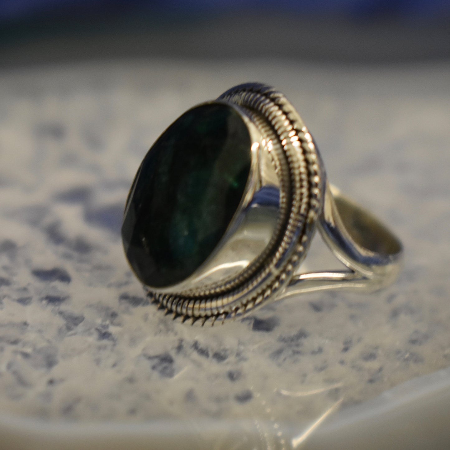 Ganesha Handicrafts, Detailed Emerald Ring, Emerald Ring, Womens Trending Ring, New Womens Model Ring, Womens New Modern Ring.