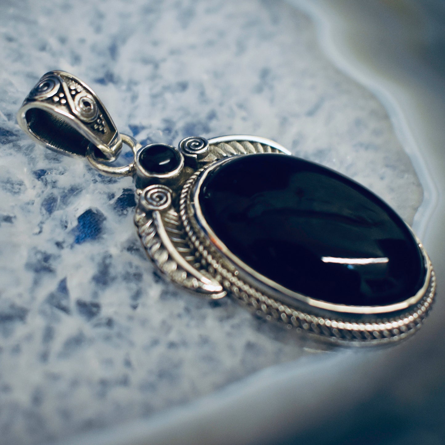 Ganesha Handicrafts, Detailed Onyx Pendant, Womens Trending Pendant, New Model pendant, Women's Modern Pendant, Fashion For Women's Pendant.