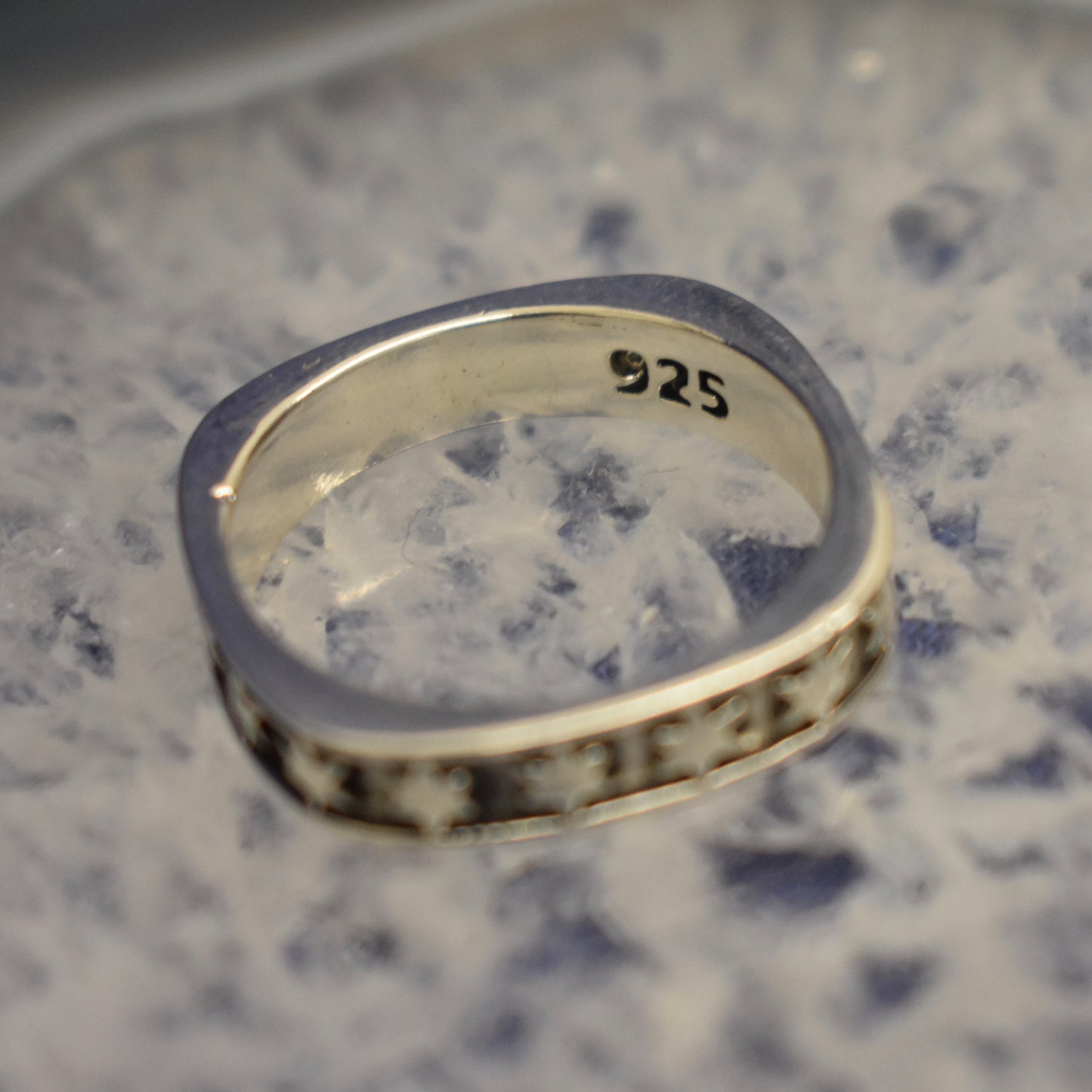 Ganesha Handicrafts, Detailed Star band Ring, Detailed Star Band Ring (925) Sterling Silver, 925-Sterling Silver Star Model Band Ring, Star Model Band Ring, Star Ring, Womens new Model Ring, Womens New Trending Ring.