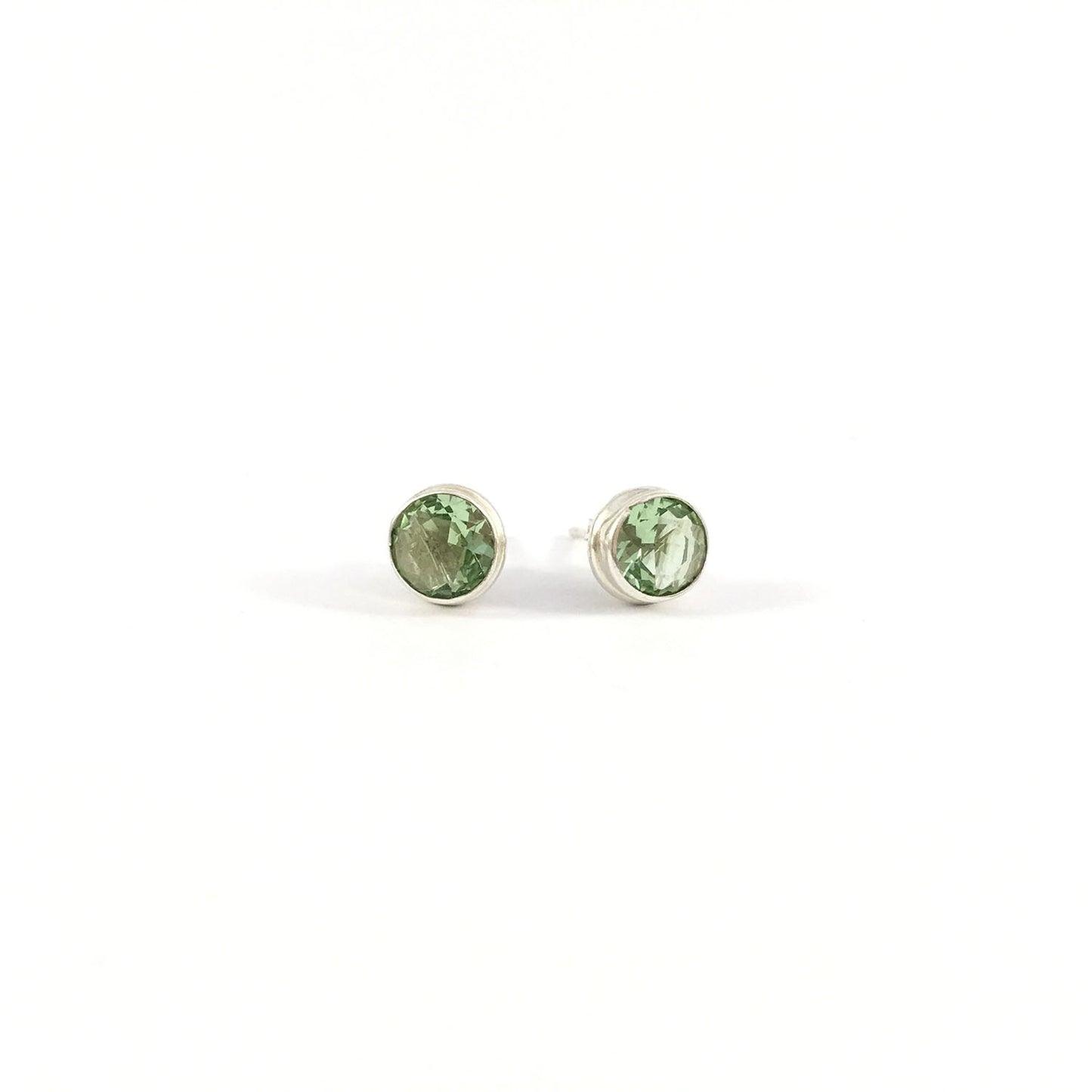 Ganesha Handicrafts Emerald Unisex Stud Earring 925 Sterling Silver, Earring, Sterling Silver Earring, Stud, Unisex Stud, Emerald Stud, Emerald Earring, 925 Sterling Silver Stud