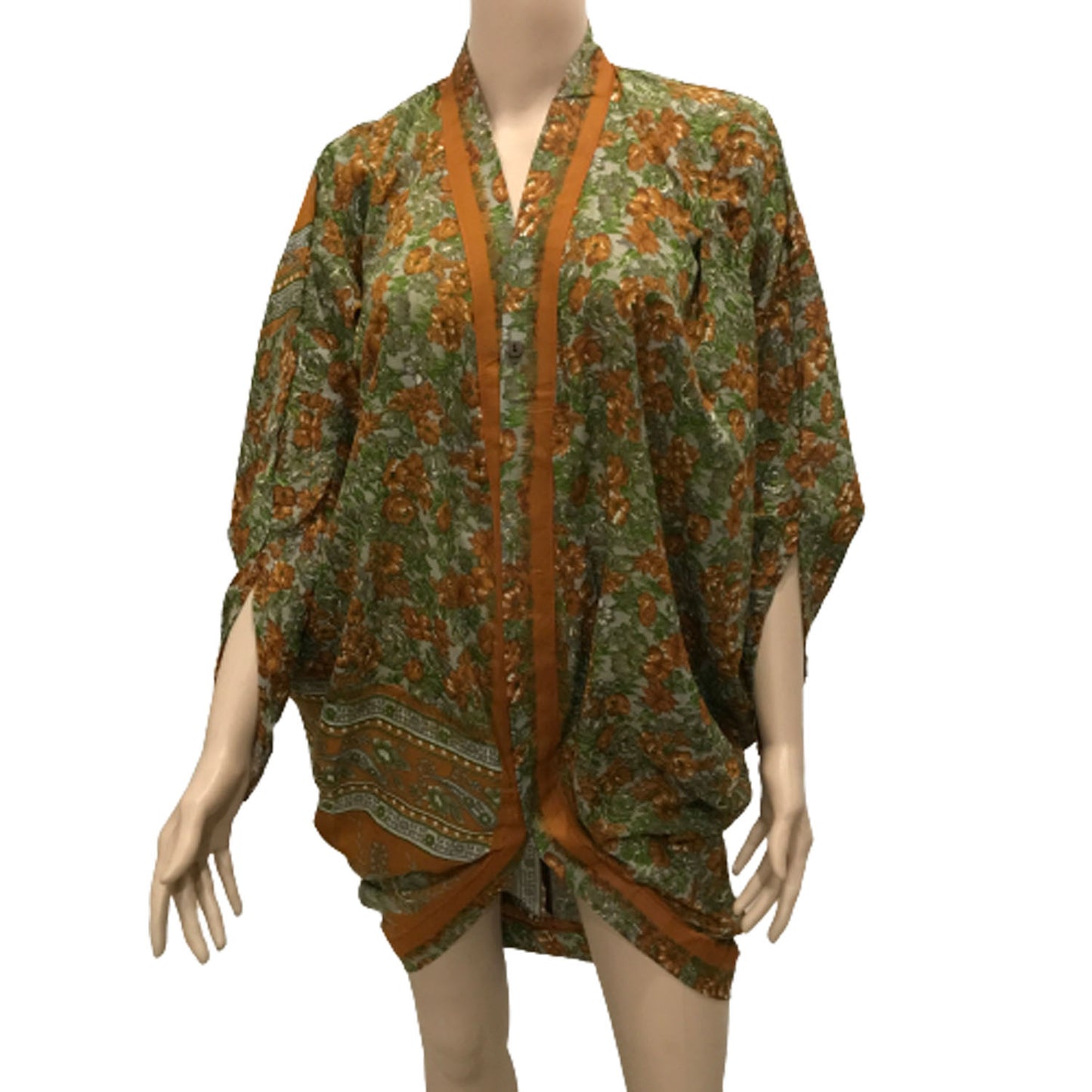 Ganesha Handicraft Floral Loose Fit Kimono , Top, Floral Top