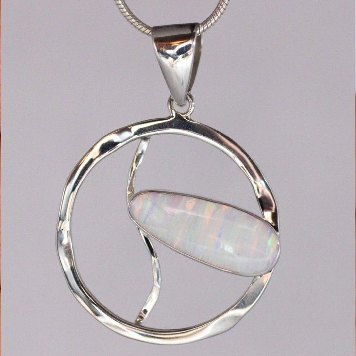 ganesha-handicrafts AAA Japanese Cultured Opal Pendant 925 Sterling Silver Necklace Jewellery, 925 Sterling Silver Necklace Jewellery, Silver Necklace Jewellery, Japanese Cultured Opal Pendant, Silver Necklace, 925 Sterling Silver