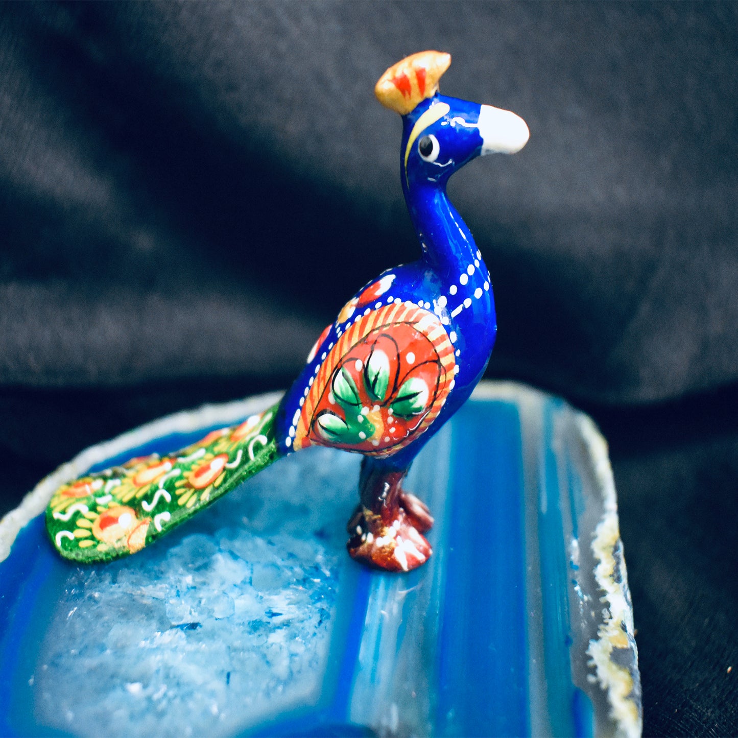 Ganesha Handicrafts Handcrafted figures Ganesha | Elephant | Peacock , Handcrafted statue , Three different statue , multicolour figures