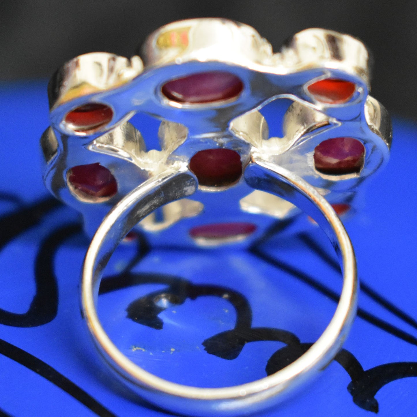 Ganesha Handicraft, Handcrafted Rough Ruby Ring, Ruby Rough Ring, Ruby Ring, Women's trending Ring, New Model Womens Ring, Women's new Modern Ring.