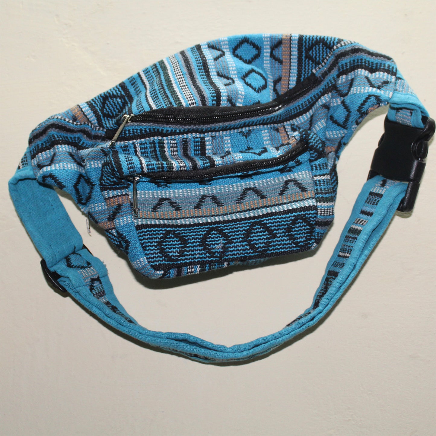 Ganesha Handicrafts Handmade Multicolored Knitted Ethnic Design Waist Bag, Waist Bag, Design Waist Bag, Ethnic Design Waist Bag, Handmade Waist Bag, Handmade Ethnic Design Waist Bag