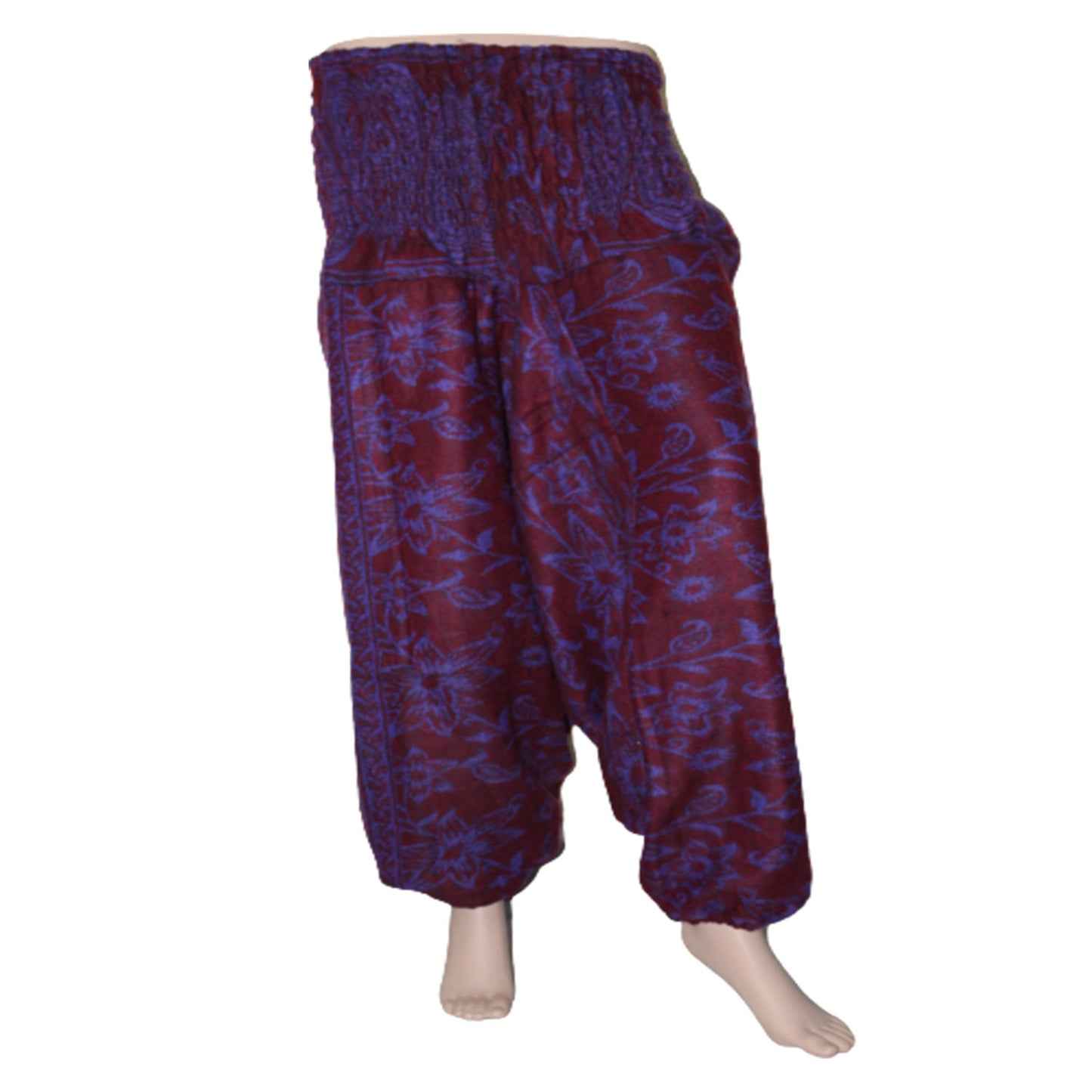 Ganesha Handicrafts, Harem Printed Woolen Trousers, Harem Trousers , Woolen Harem Pant, Women Harem Trousers, Fashion For Womens Harem Trousers, Trending Womens Trousers, Purple colour Women Harem Trousers.