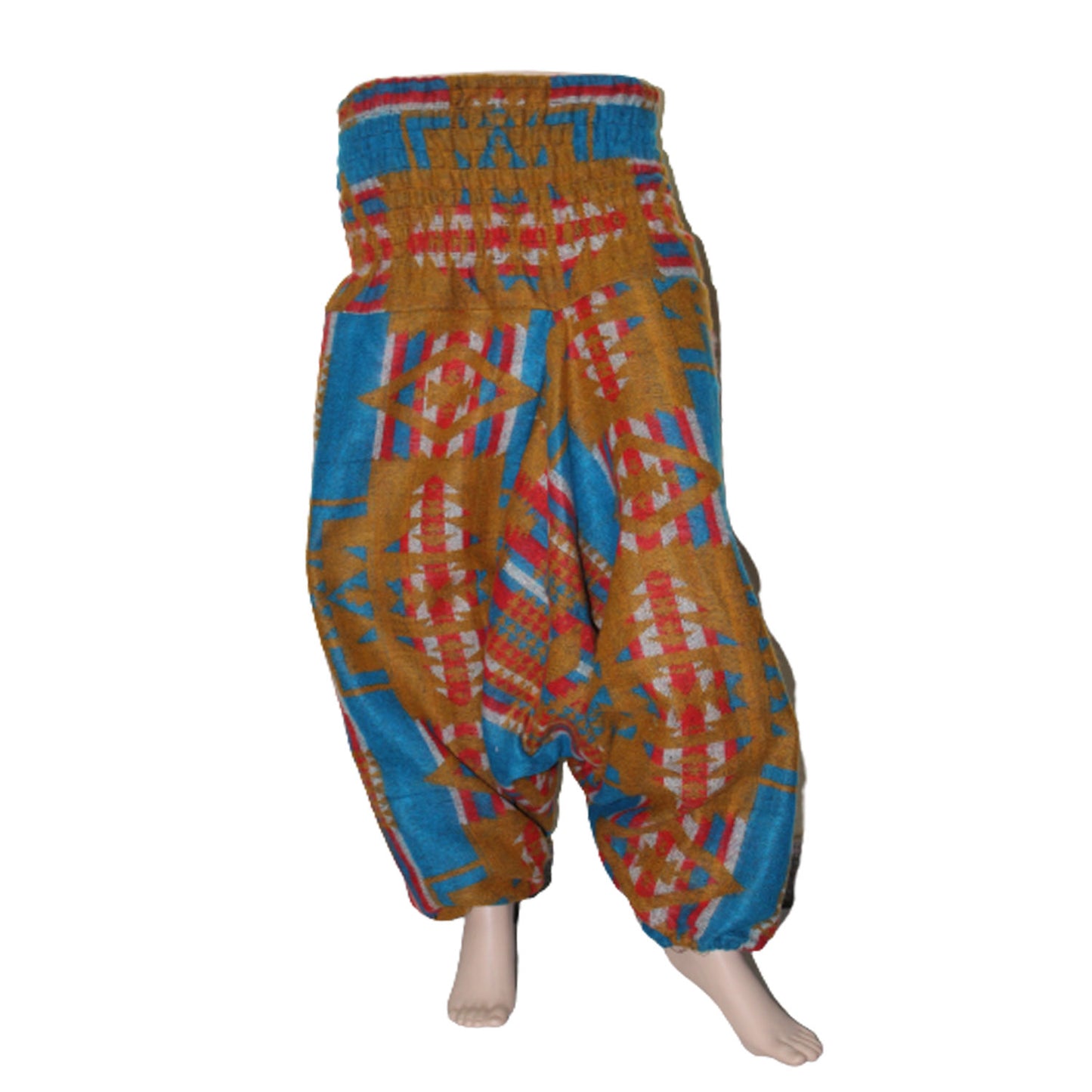 Ganesha Handicrafts, Harem Printed Woolen Trousers, Harem Trousers , Woolen Harem Pant, Women Harem Trousers, Fashion For Womens Harem Trousers, Trending Womens Trousers, Turquoise colour Women Harem Trousers.