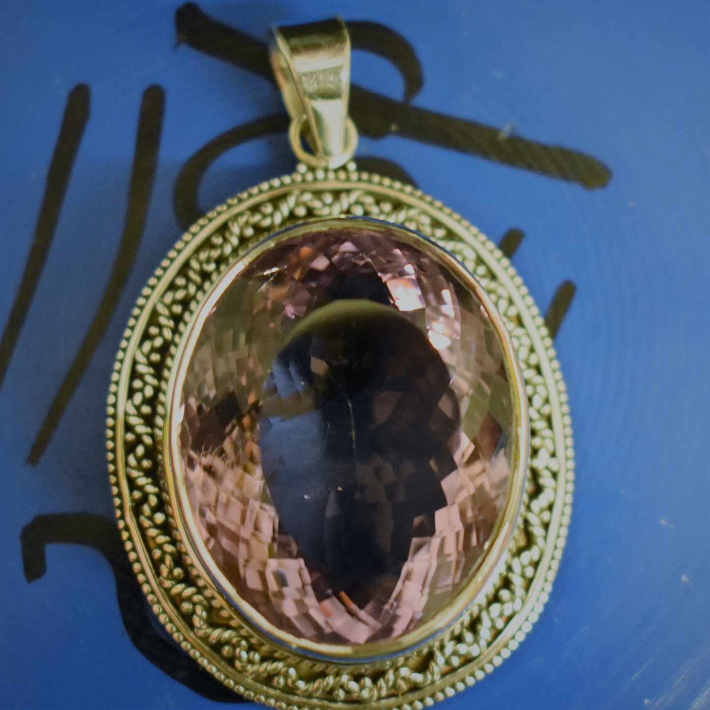Ganesha Handicrafts, Kunzite Pendant, Womens Trending Pendant, New Model Womens Pendant, Women's Modern Pendant, Women's Fashion stylish Pendant.