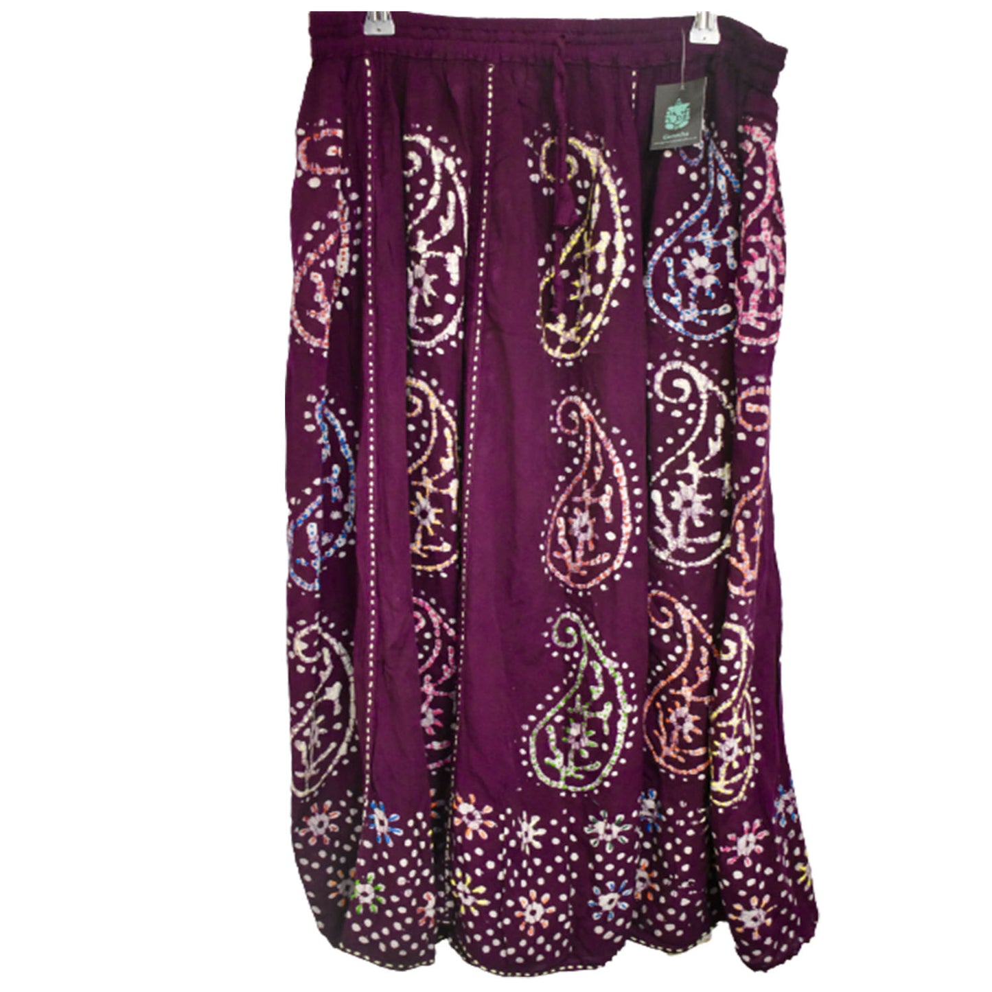 Ganesha Handicrats, Long Summer Skirt, Womens-Long Summer Skirt!, Women's fashion Long Skirt, Long Skirt, Summer Skirt, Trending Women's Skirt, Rose Colour Long Summer Skirt.