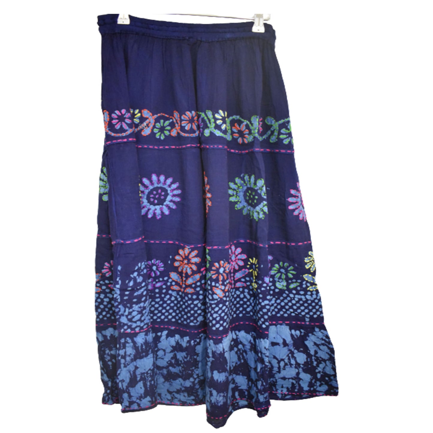 Ganesha Handicrats, Long Summer Skirt, Womens-Long Summer Skirt!, Women's fashion Long Skirt, Long Skirt, Summer Skirt, Trending Women's Skirt, Blue Colour Long Summer Skirt.