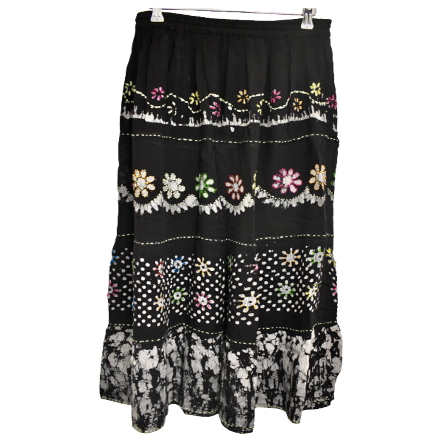 Ganesha Handicrats, Long Summer Skirt, Womens-Long Summer Skirt!, Women's fashion Long Skirt, Long Skirt, Summer Skirt, Trending Women's Skirt, Black Colour Long Summer Skirt.