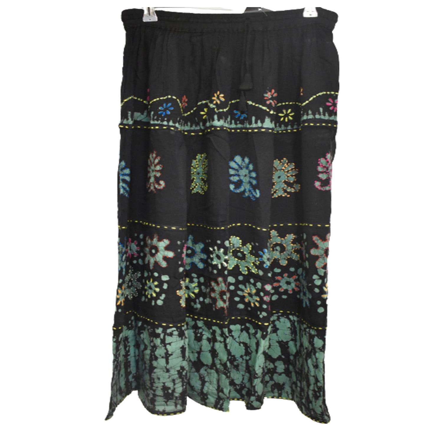 Ganesha Handicrats, Long Summer Skirt, Womens-Long Summer Skirt!, Women's fashion Long Skirt, Long Skirt, Summer Skirt, Trending Women's Skirt, Green Colour Long Summer Skirt.