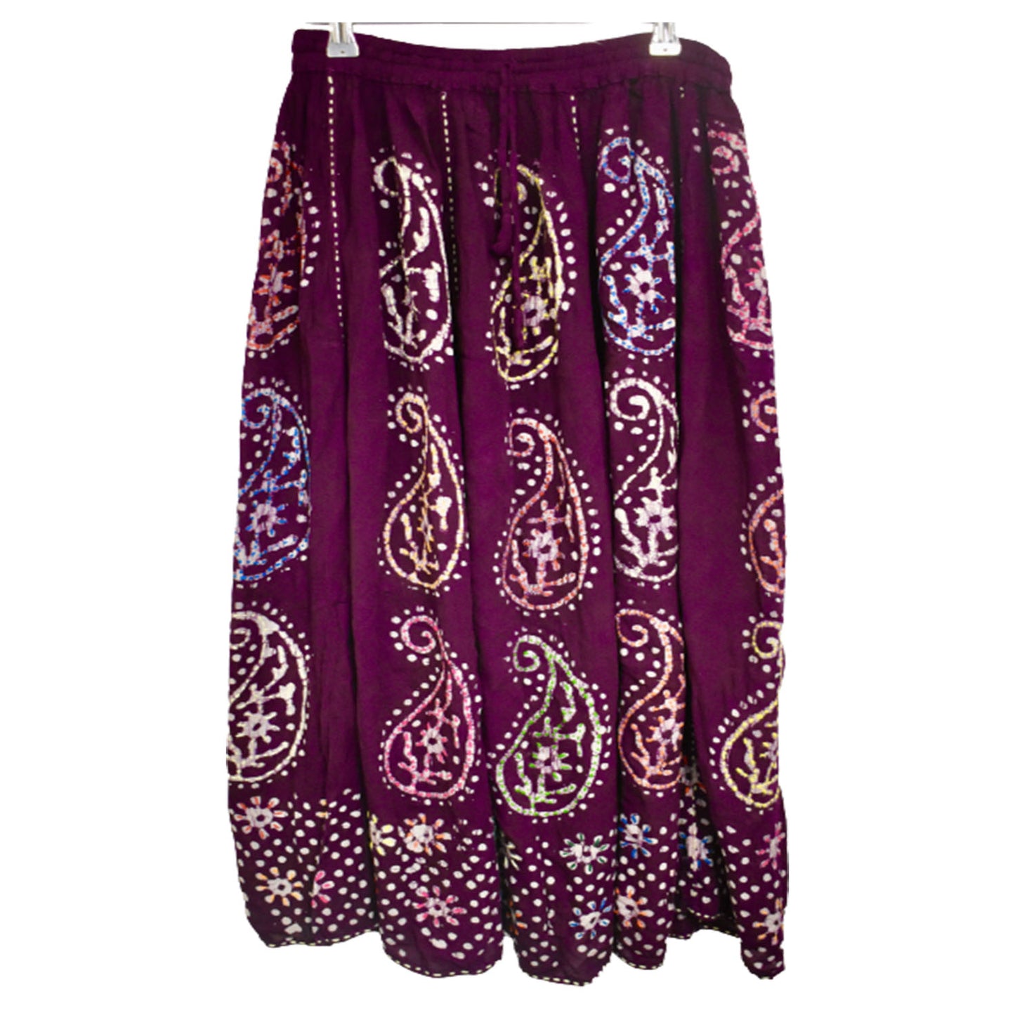Ganesha Handicrats, Long Summer Skirt, Womens-Long Summer Skirt!, Women's fashion Long Skirt, Long Skirt, Summer Skirt, Trending Women's Skirt, Purple Colour Long Summer Skirt.