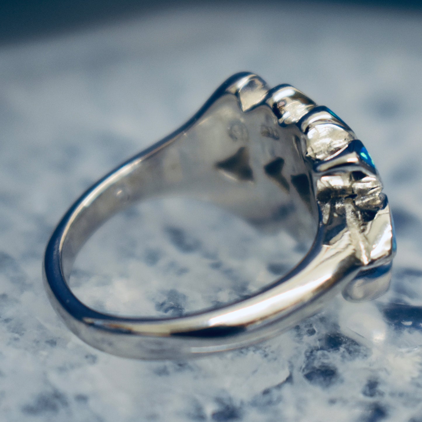 Ganesha Handicrafts, Leaf Cultured Opal Ring (925) Sterling Silver, Leaf Cultured Opal Ring, 925 Sterling Silver Ring, Women's trending Ring, New womens Model Ring, Womens Fashion Ring.