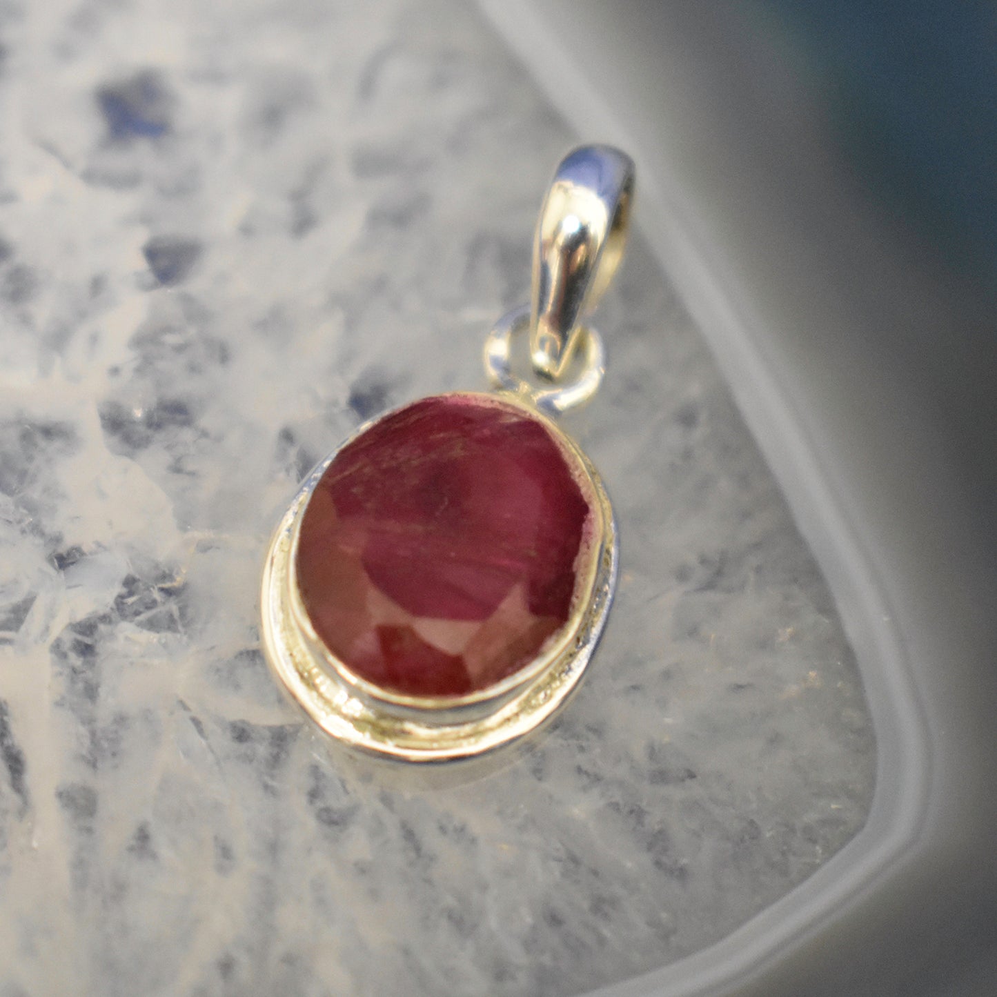 Ganesha Handicrafts, Mini Ruby Pendant, Ruby Pendant, Womens Trending Pendant, New Model Pendant, Women's Modern Pendant, Women's Stylish Pendant.