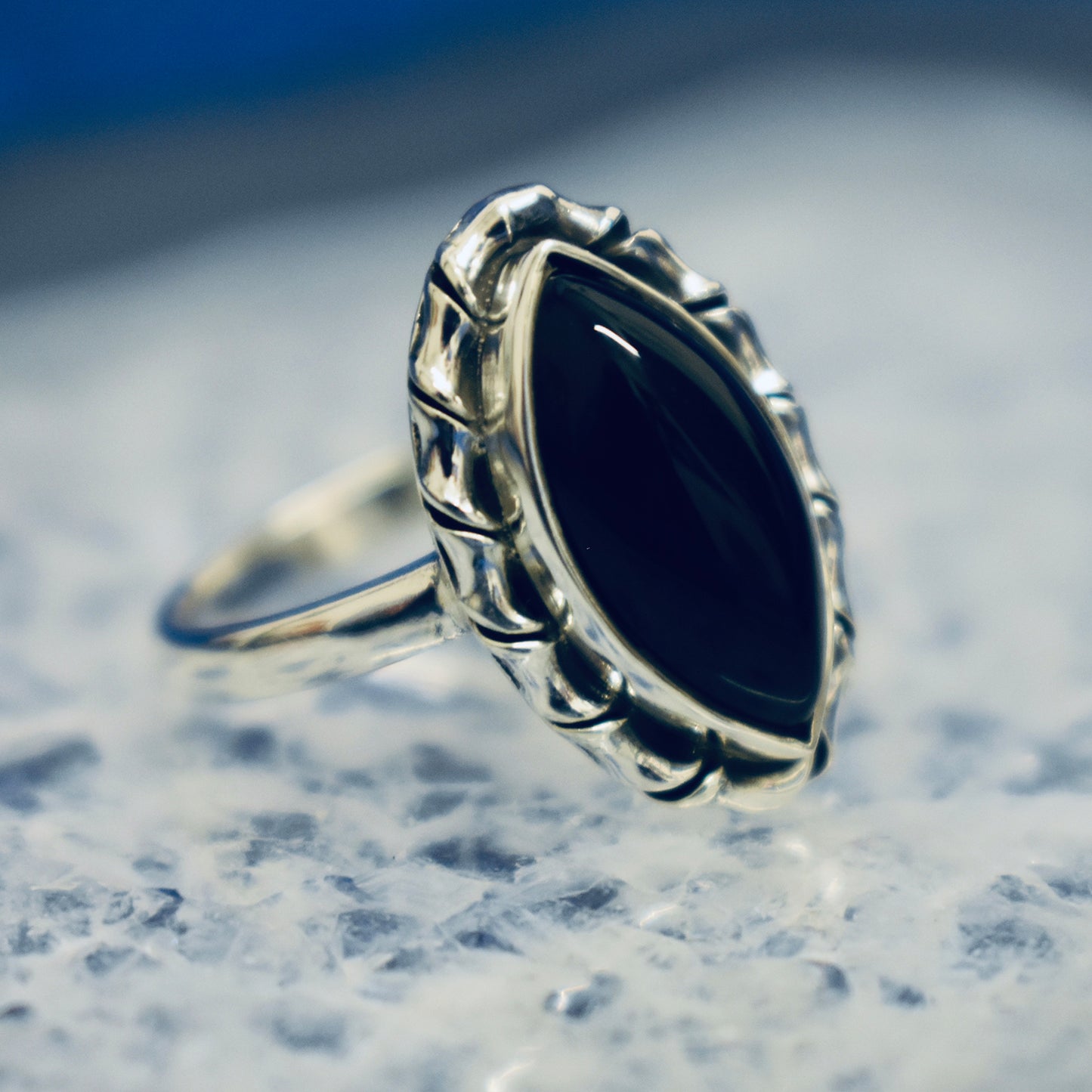 Ganesha Handicrafts, Modern Detailed Onyx Ring, Modern Onyx Ring, Womens New Model Ring, New Modern Ring For Women's, Women's Fashion Ring.