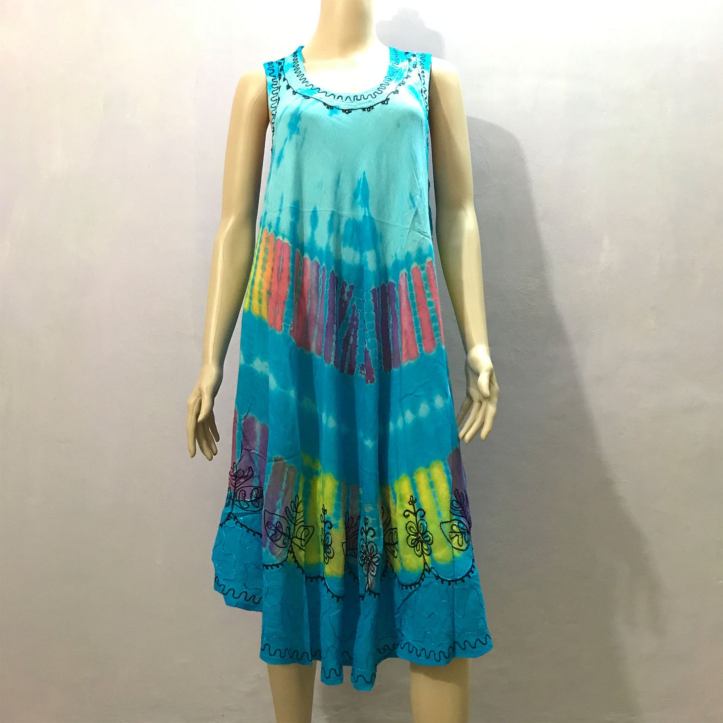 Ganesha Handicrafts, Multicoloured Cut Sleeve, Small Flower Print Dress, Multicoloured Cut Sleeve Dress, Womens Trending Dress, New Modern Dress, Womens stylish dress.