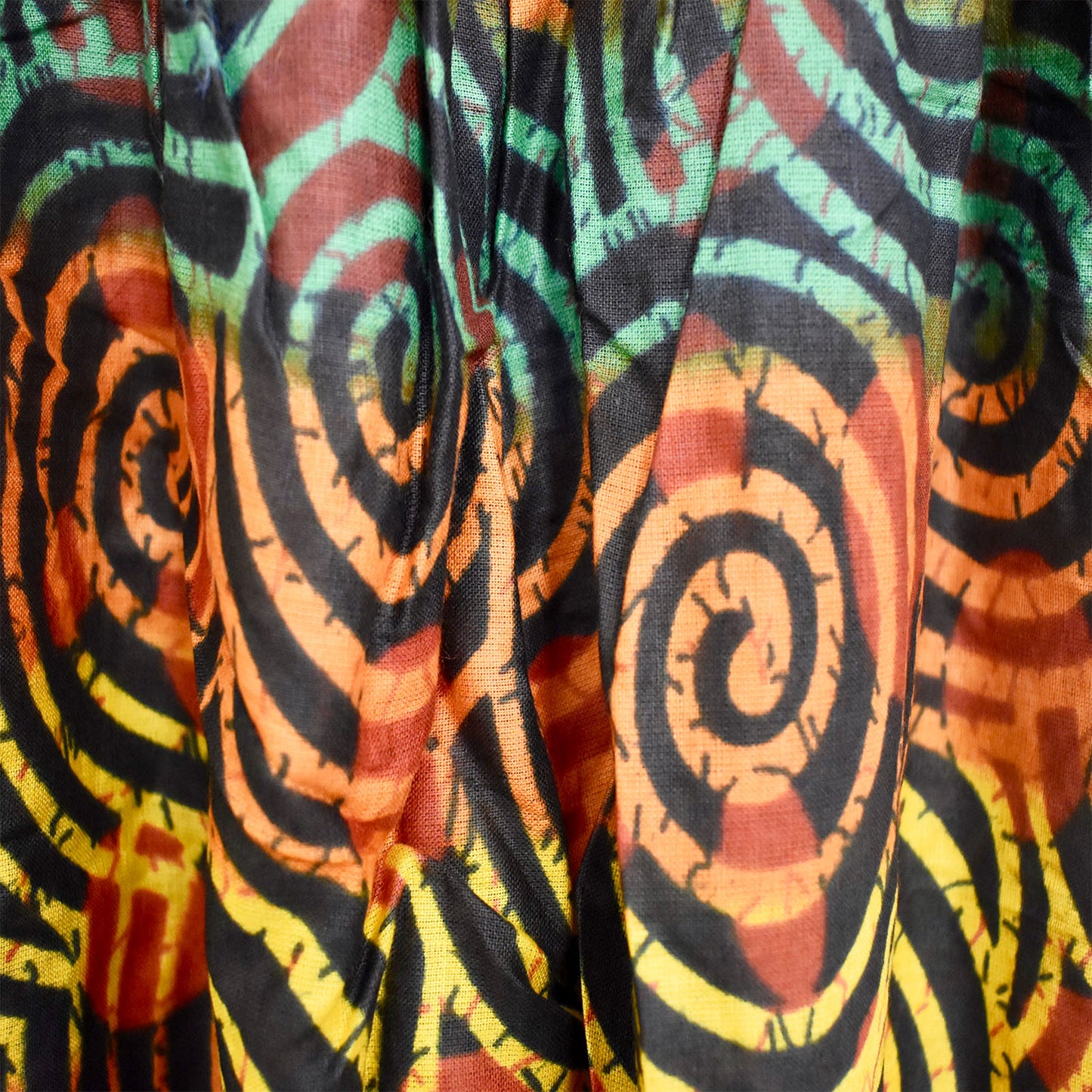 Ganesha Handicrafts, Multicoloured swirl Harem, Harem Pants, Harem Swirl Multi Coloured Trousers, Womens fashion Swirl Harem Trousers.