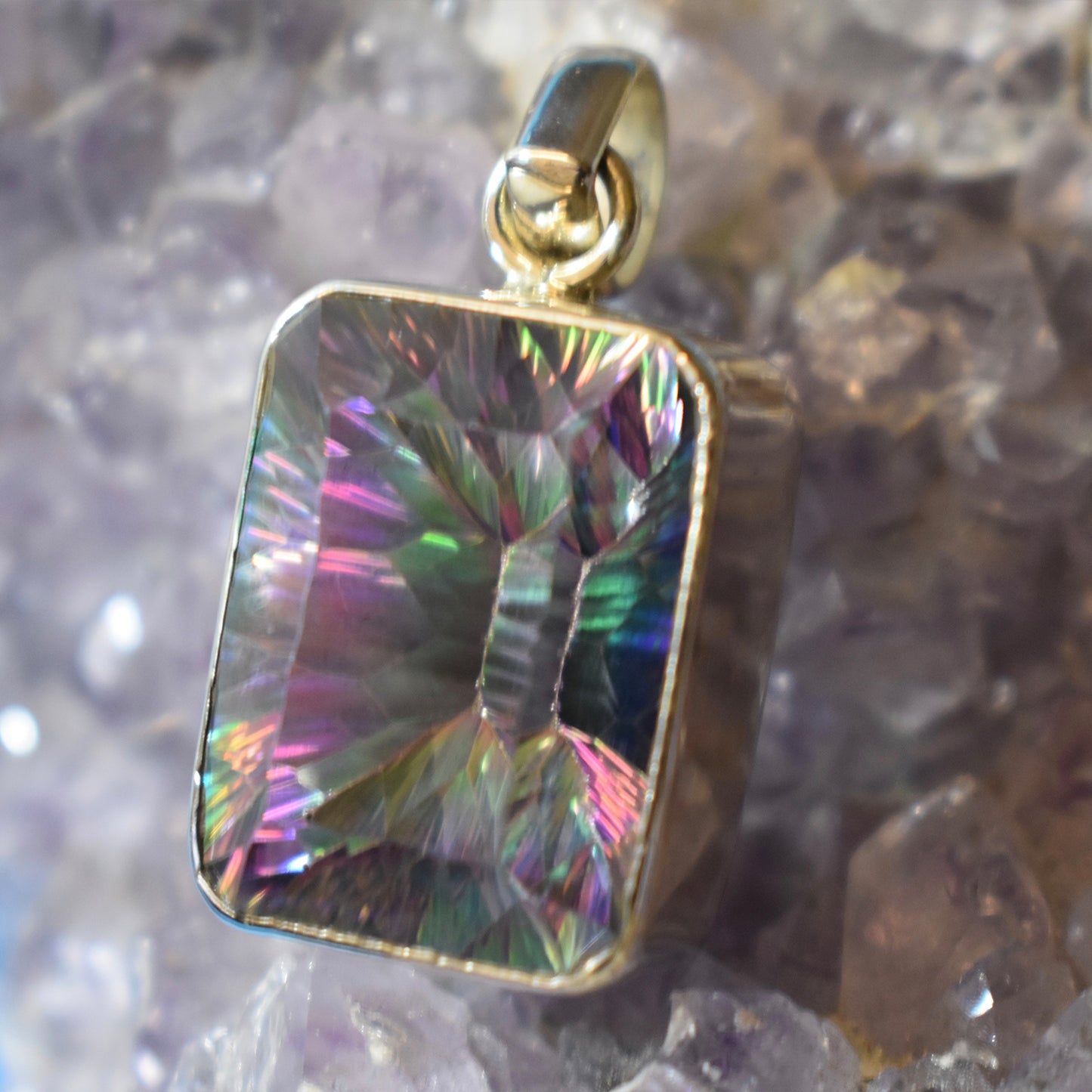 Ganesha Handicrafts, Mystic Topaz Pendant, Mystic Pendant, Topaz Pendant, Women's Trending Pendant, New Modern Pendant, Women's Fashion Pendant, Women's New Modern Pendant, Women's Stylish Pendant.