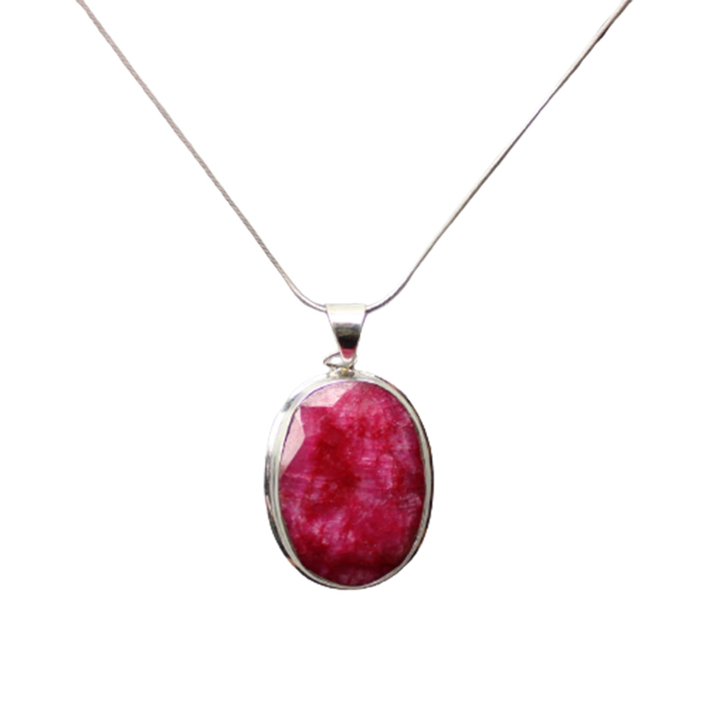 Ganesha Handicrafts, Natural Rough Indian Ruby 925 Sterling Silver Pendant, Natural Rough Indian Ruby, 925 Sterling Silver Pendant, Natural Rough Silver Pendant, Women's Traditional Pendant, Modern Pendant, New Modern Trending Pendant in UK.