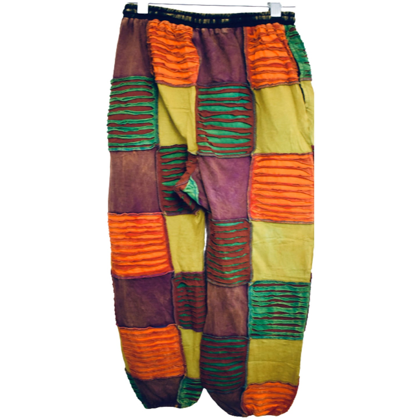 Ganesha Handicrafts, Nepalese Patchwork Trousers, Nepalese Trousers, Patchwork Trousers, Women's Trending Trousers. Women's Nepalese Trousers,
