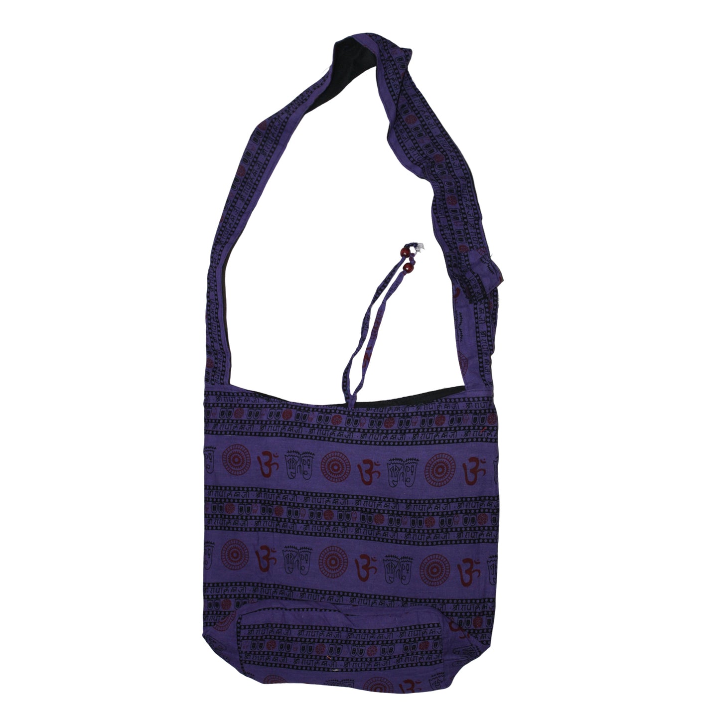 Ganesha Handicrafts Om Print Sling Bag, Sling Bag, Print Sling Bag, Print Bag, One Side Bag,