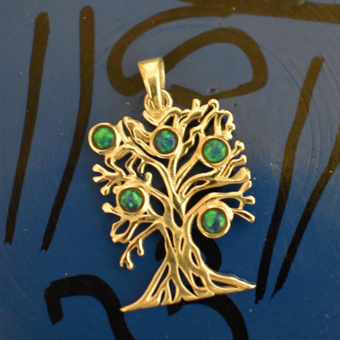 Ganesha Handicrafts, Opal Tree of life, Opal Tree of life Pendant, Women's trending Opal Pendant, New Model Pendant, Womens New Modern Style Pendant, Womens Fashion tree type Pendant.
