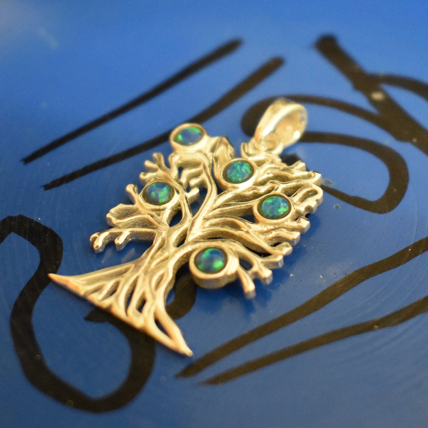 Ganesha Handicrafts, Opal Tree of life, Opal Tree of life Pendant, Women's trending Opal Pendant, New Model Pendant, Womens New Modern Style Pendant, Womens Fashion tree type Pendant.