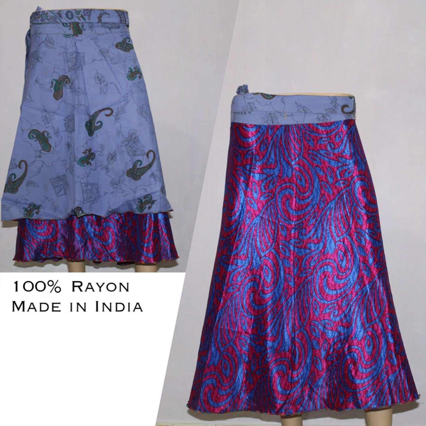 Ganesha Handicrafts, Printed Reversible Wrap Around Skirts, Womens Printed Reversible Wrap Around Skirts, Fashion Reversible Wrap Around Skirts, Around Skirts, Trending Women's Skirts.