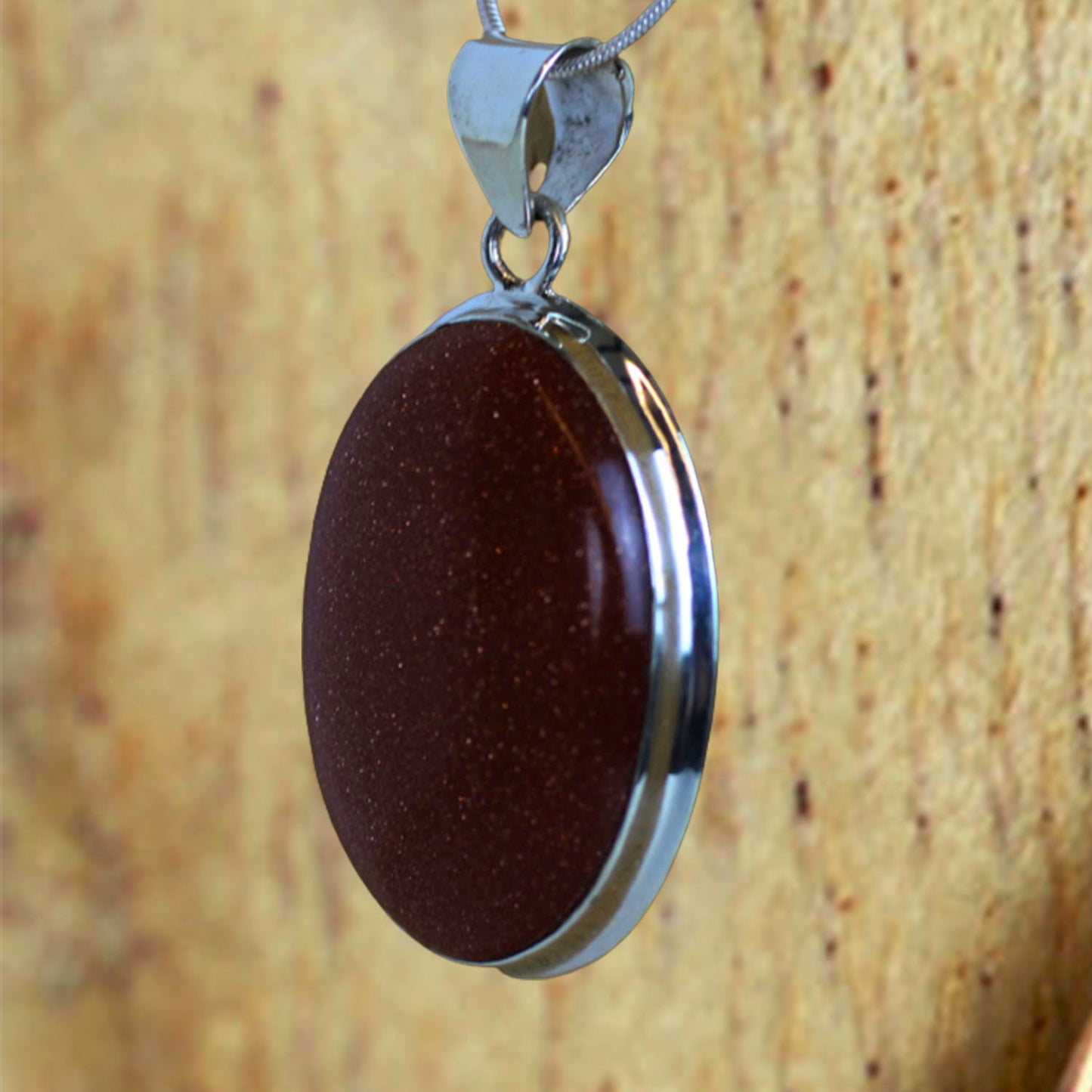 Ganesha Handicrafts, Sandstone 925 Sterling Silver Pendant, 925-Silver Sandstone Pendant, Womens trending Pendant, New Model Women's Pendant, Women's Fashion Traditional Pendant,.