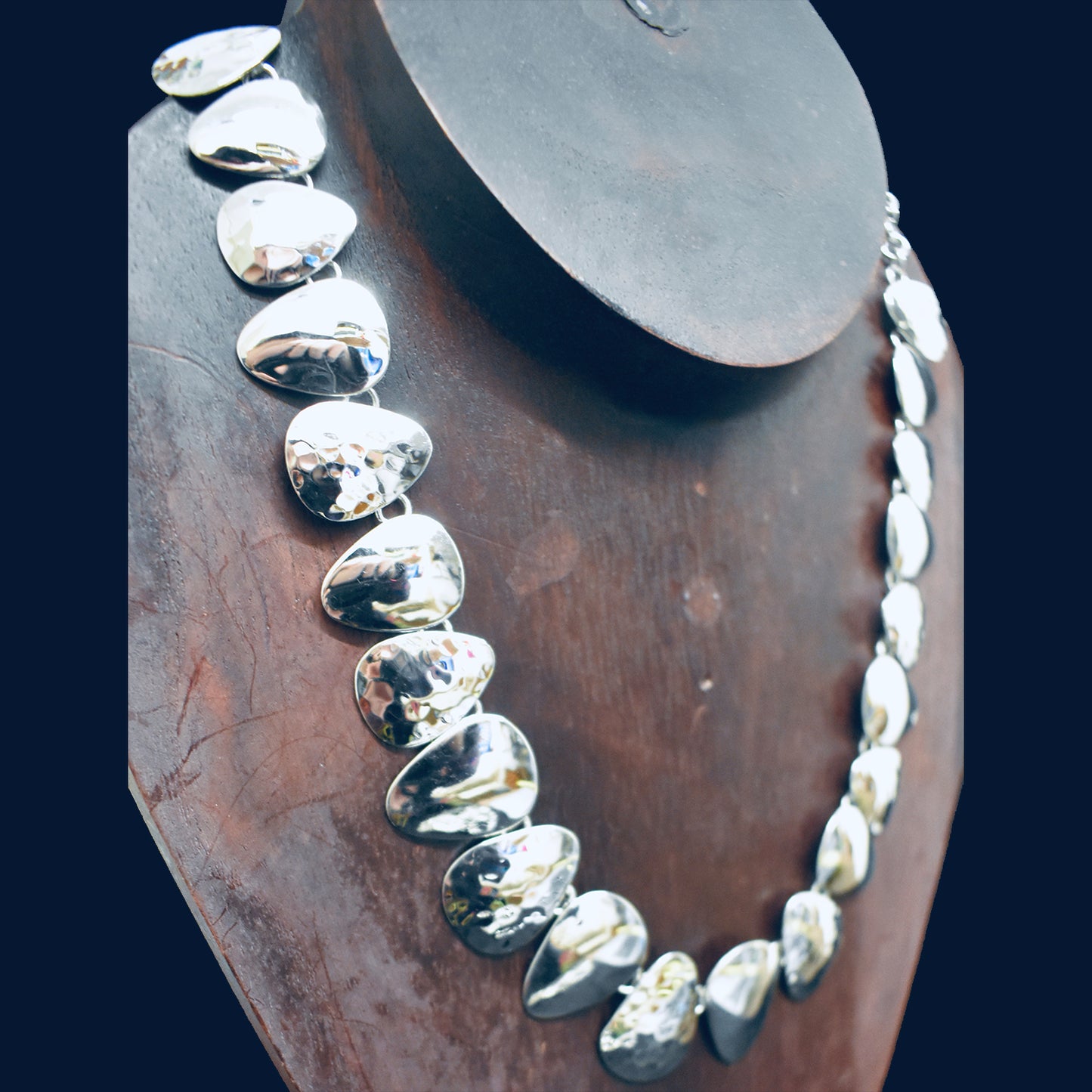 Ganesha Handicrafts, Solid Hammered Necklace, Necklace, Necklace, Women's Trending Necklace, New Model Necklace, Women's Modern Necklace, Fashion for Women's Necklace.