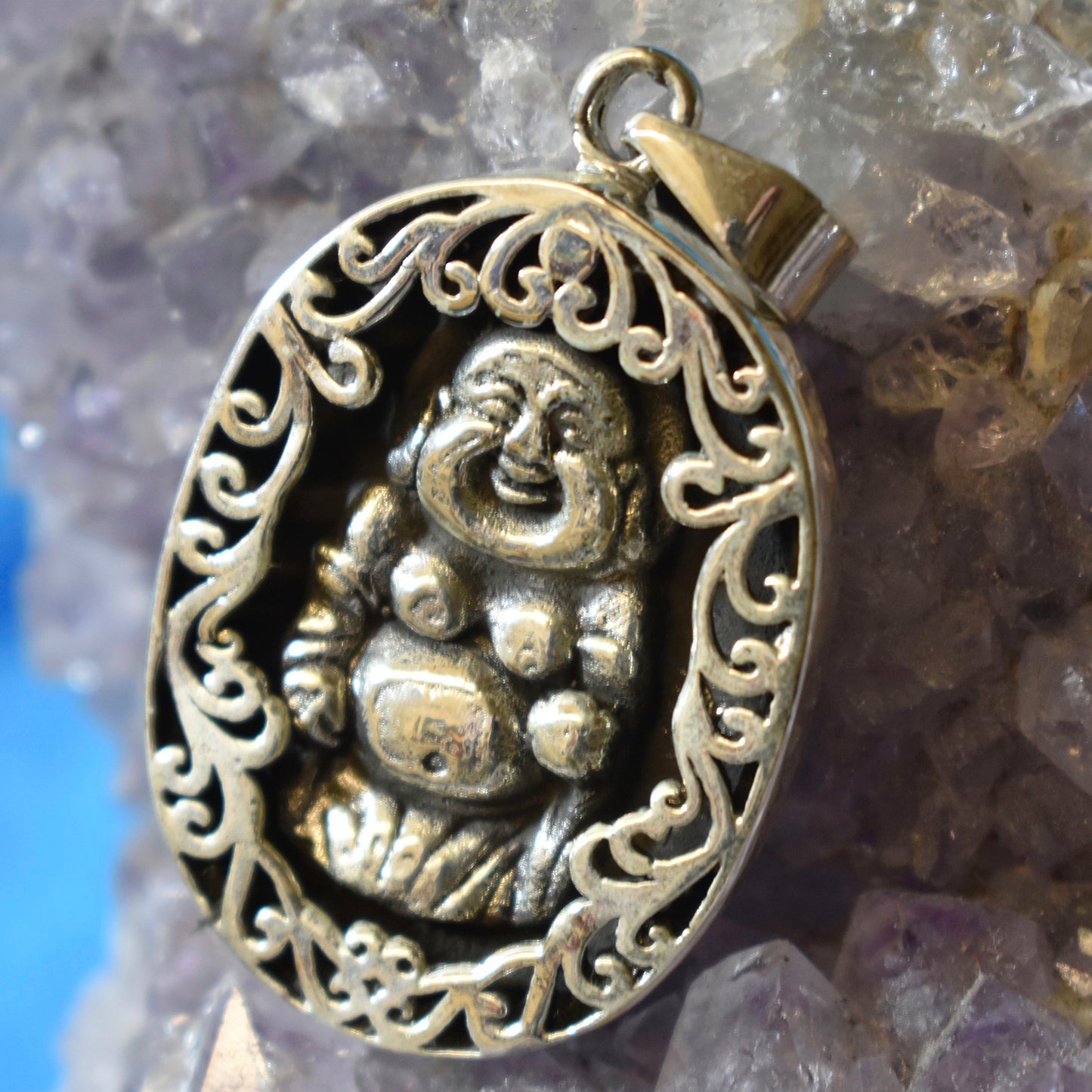 Ganesha Handicrafts, Sterling Silver Buddha Pendant (925), Sterling Silver Buddha Pendant, 925 Silver Pendant, Bisexual Used Pendant, Modern Pendant, New Now Trending Pendant.