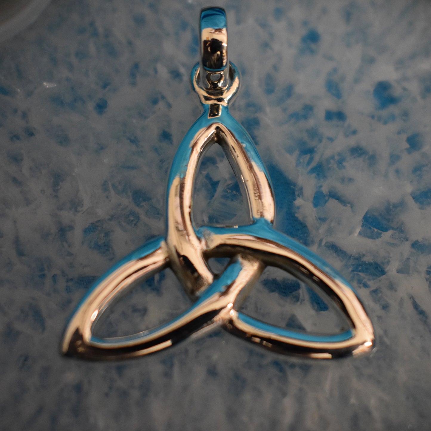 Ganesha Handicrafts, Sterling Silver Celtic Triangle Triquetra Pendant (925), Sterling Silver Pendant, 925-Silver Pendant, Women's Trending Pendant, New Model Pendant, Women's New Modern Pendant.