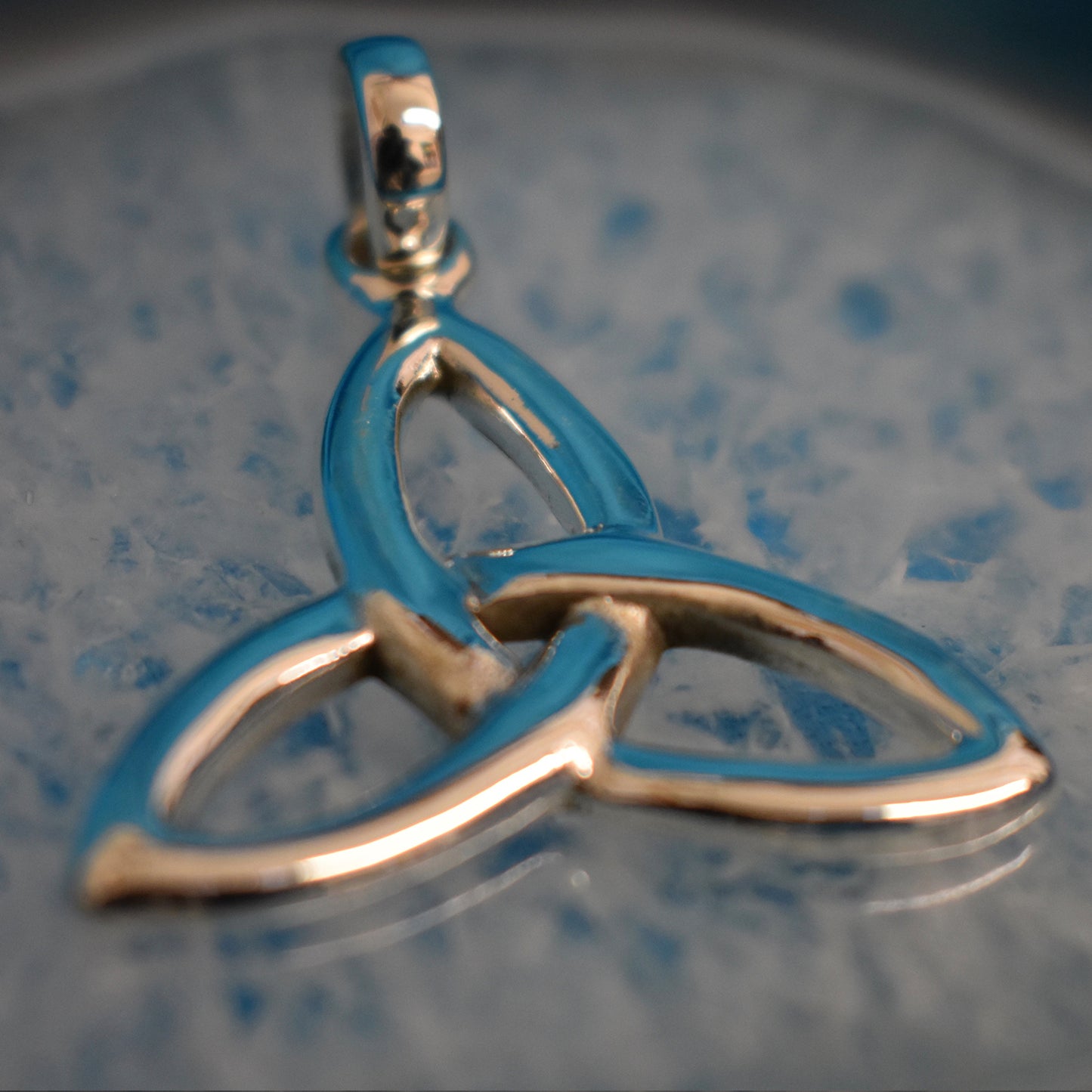 Ganesha Handicrafts, Sterling Silver Celtic Triangle Triquetra Pendant (925), Sterling Silver Pendant, 925-Silver Pendant, Women's Trending Pendant, New Model Pendant, Women's New Modern Pendant.
