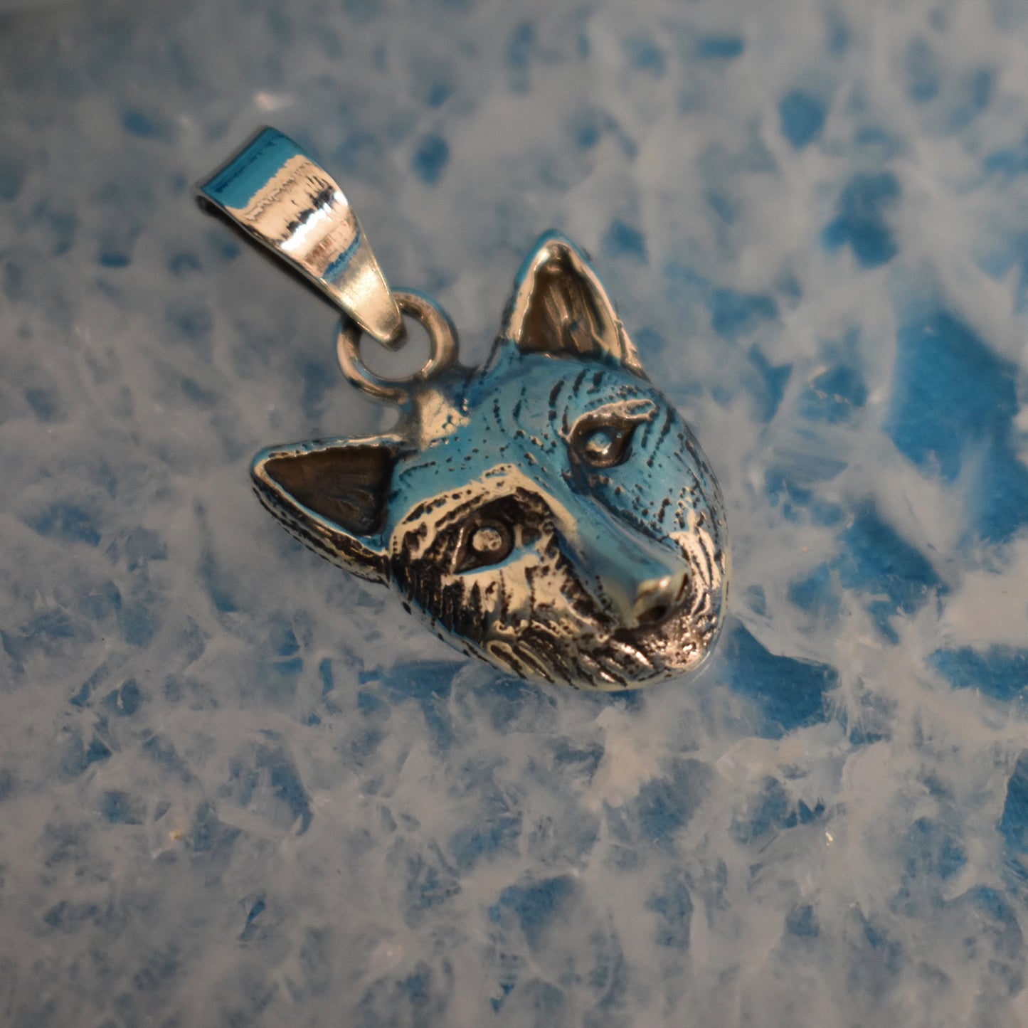 Ganesha Handicrafts, Sterling Silver Fox Pendant (925), Sterling Silver Pendant, Womens Trending Pendant, Womens New Model Pendent, Fox Pendant.